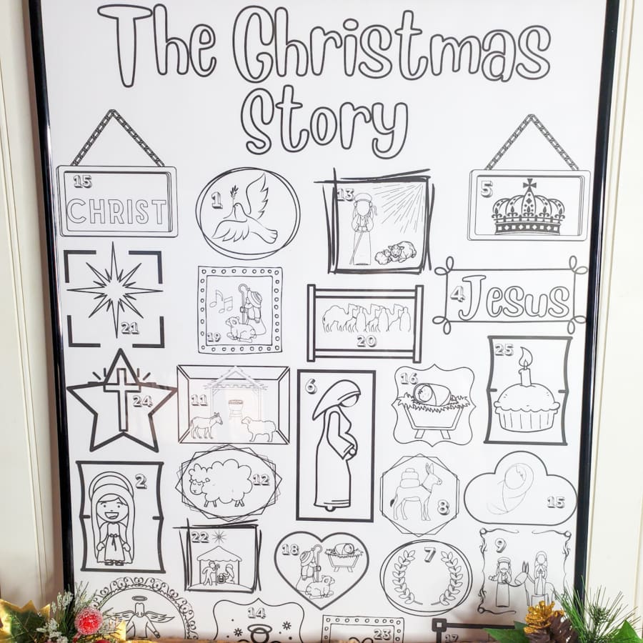 Nativity Story Read-A-Long + Oversized Coloring Poster