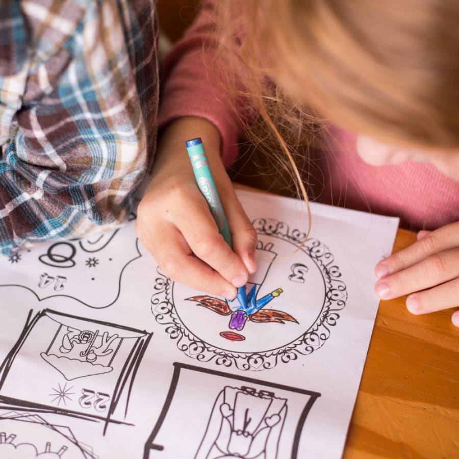 Nativity Story Read-A-Long + Oversized Coloring Poster