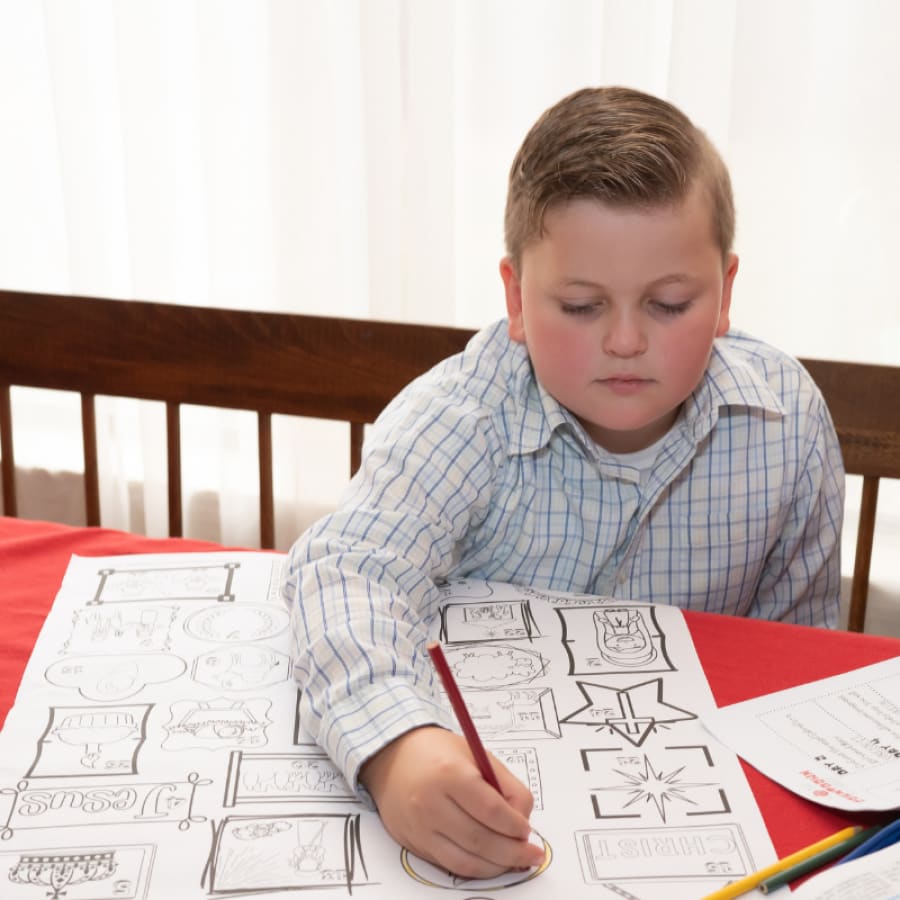 Nativity Story Read-A-Long + Oversized Coloring Poster