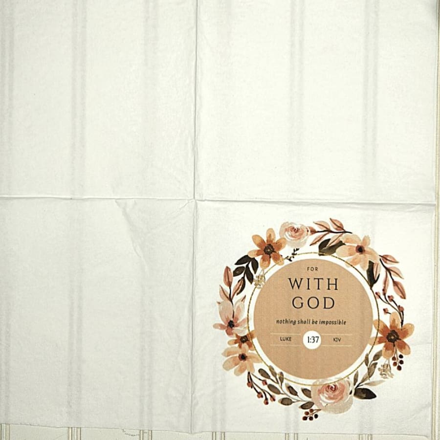 With God Luke 1:37 Christian Paper Decoupage Napkins