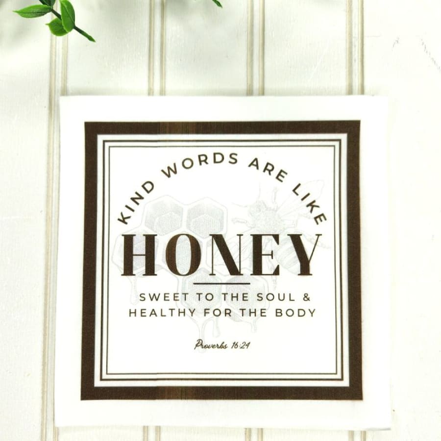 Words Are Like Honey Proverbs 16:24 Christian Paper